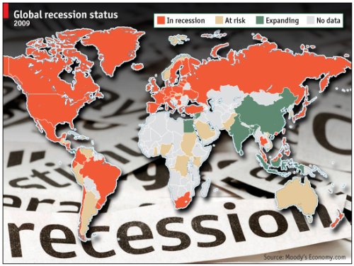 Recession status map